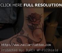 Rose Tattoos On Ankle