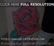 Rose Tattoos On Leg