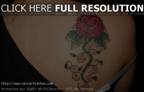 Rose Tattoos On The Back