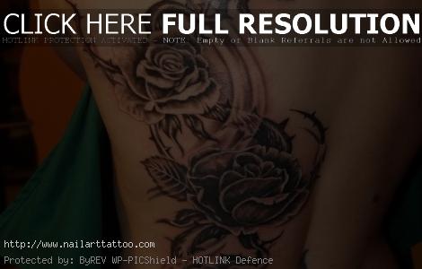 Roses Tattoos On Back