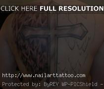 Shoulder Cross Tattoos For Men