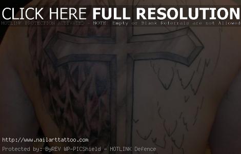 Shoulder Cross Tattoos For Men