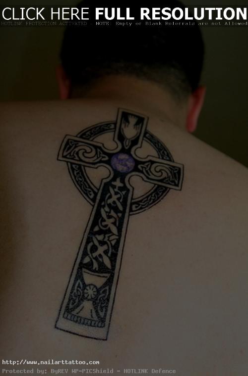 Simple Celtic Cross Tattoo