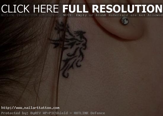 Simple Phoenix Tattoos Designs