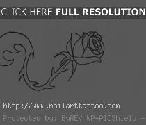 Simple Rose Tattoos Design