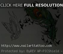 Single Feather Tattoos Designs