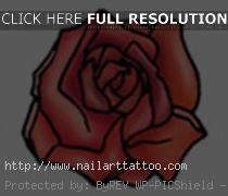 Single Rose Tattoos Designs