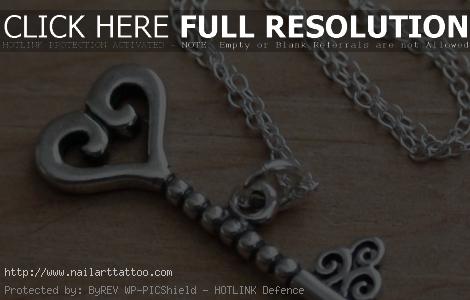 Skeleton Heart Key Tattoos