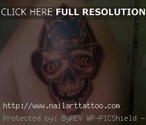 Skull And Fire Tattoos