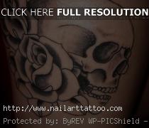 Skull And Rose Tatto