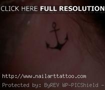 Small Anchor Tattoos Designs