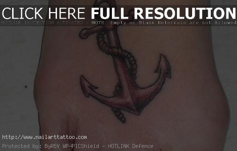 Small Anchor Tattoos For Girls