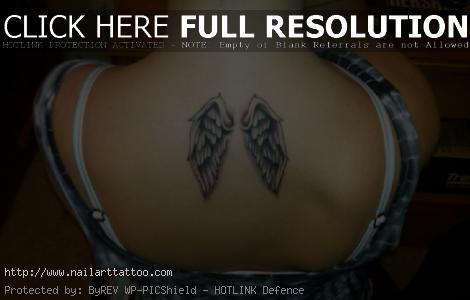 Small Angel Wing Tattoos