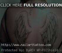 Small Angel Wing Tattoos For Girls On Back