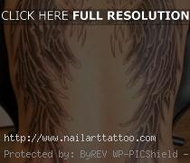 Small Angel Wing Tattoos On Back