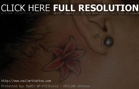 Small Lily Flower Tattoos