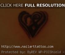 Small Tribal Heart Tattoos