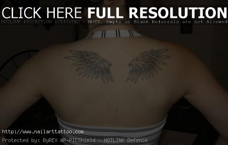 Small Wing Tattoos For Girls