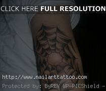 Spider Web Elbow Tattoos Designs