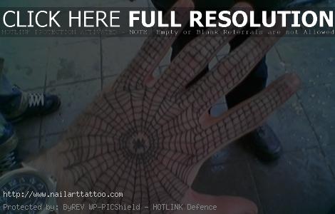 Spider Web Hand Tattoos