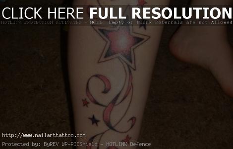 Star Tattoos For Girls On Leg