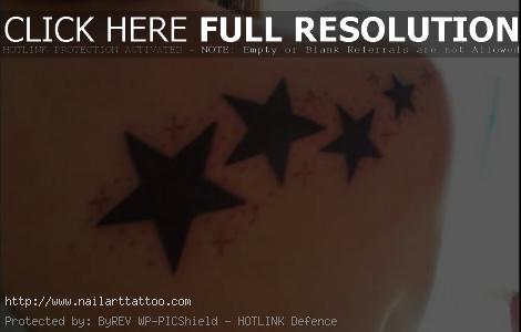 Star Tattoos On The Shoulder