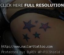 Star Tattoos On Thigh