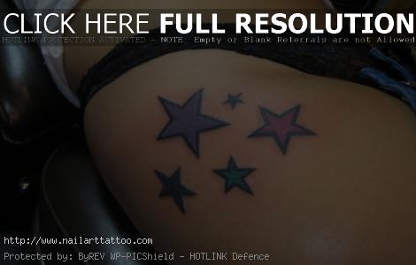 Star Tattoos On Thigh