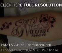 Star Tattoos With Names