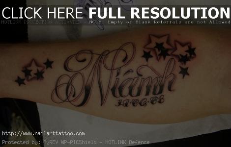 Star Tattoos With Names