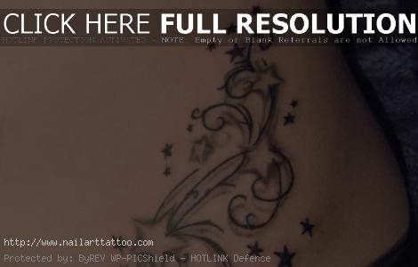 Stars And Swirls Tattoos Designs