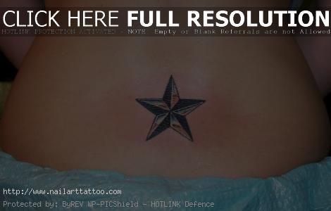 Stars On Lower Back Tattoos