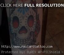 Sugar Skull Day Of The Dead Tattoos