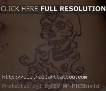 Sugar Skull Tattoos Outline