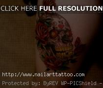 Sugar Skull Tattoos Roses
