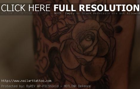 Sugar Skull Tattoos With Flowers