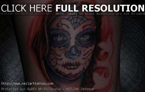 Sugar Skull Tattoos Women