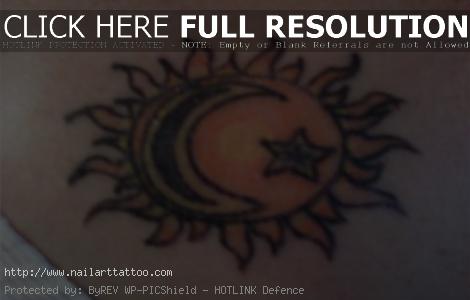 Sun Moon Stars Tattoos