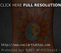 Sun Moon Stars Tattoos Designs