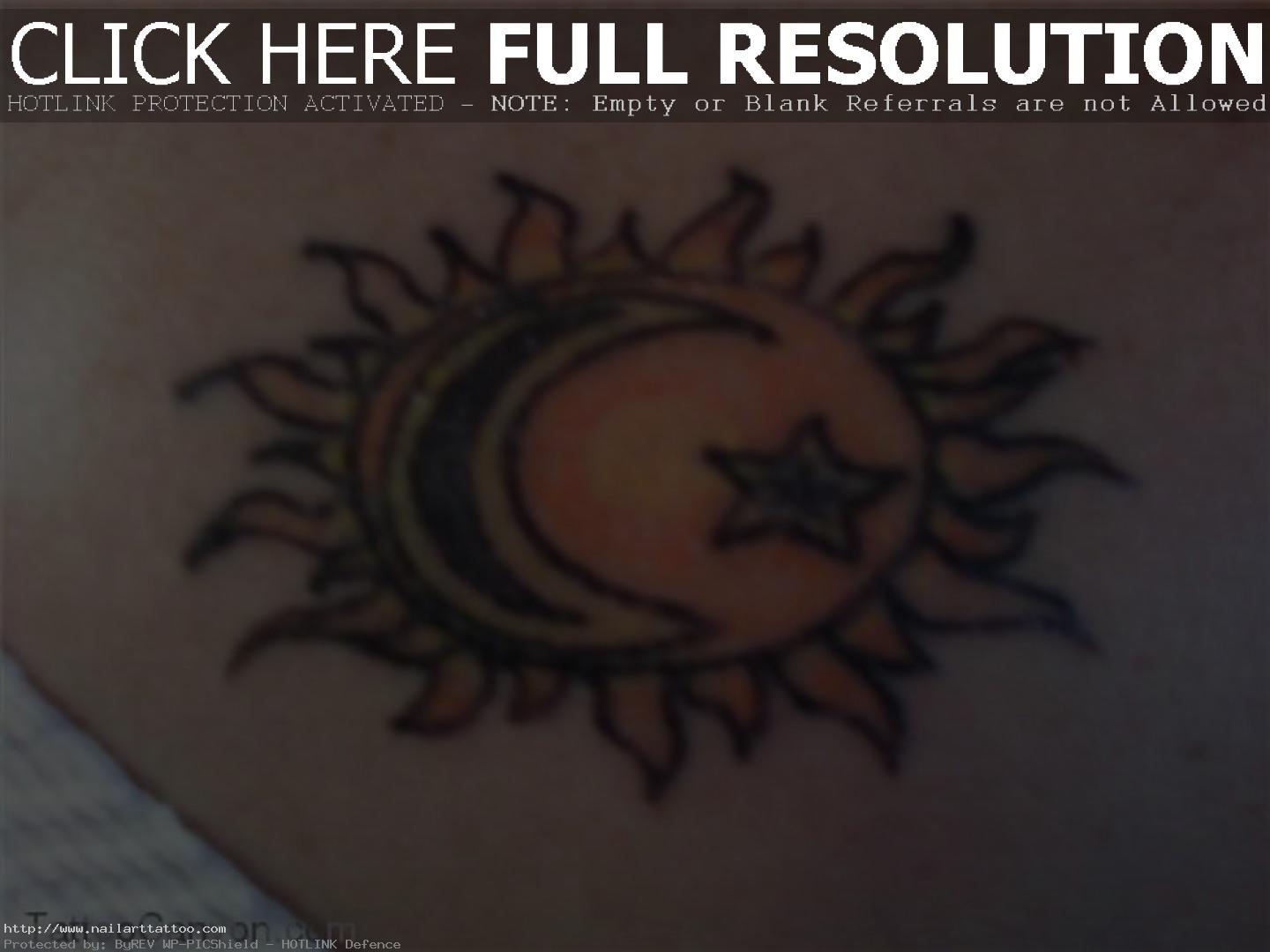 Moon And Star Tattoo Ideas