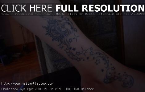Sun Stars And Moon Tattoos