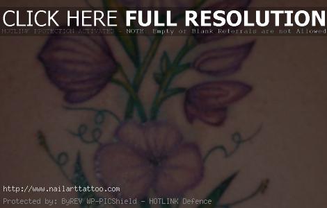 Sweet Pea Flower Tattoos