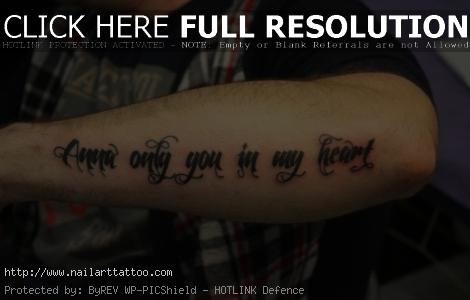 Tattoos Letter Designs For Men