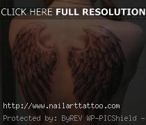 Tattoos Of Angel Wings On The Back