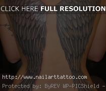 Tattoos Of Angel Wings On The Back