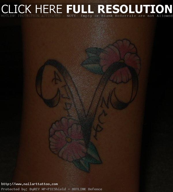 Tattoos Of Aries Sign