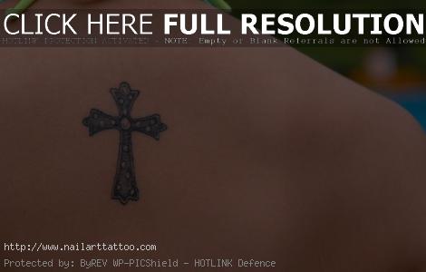 Tattoos Of Crosses For Girls