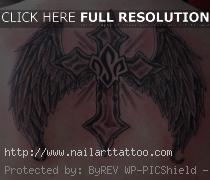 Tattoos Of Crosses With Wings