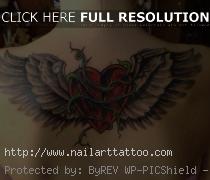 Tattoos Of Hearts With Wings