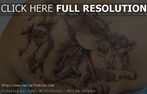 Tattoos Of Lions And Cubs